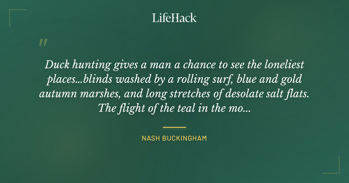 Quote by Nash Buckingham