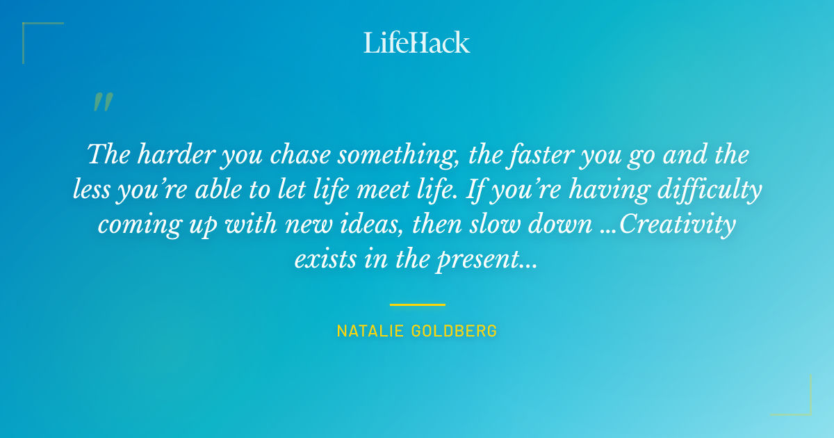 Quote by Natalie Goldberg