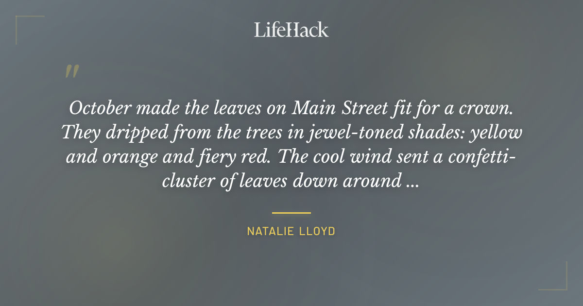 Quote by Natalie Lloyd