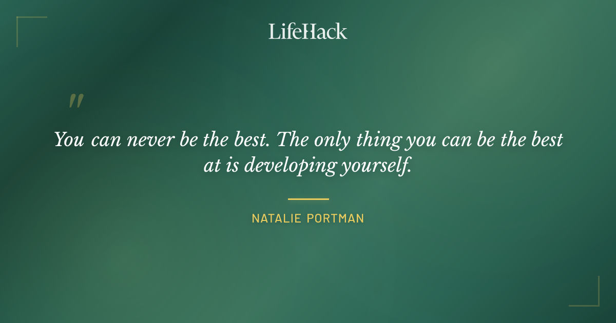 Quote by Natalie Portman