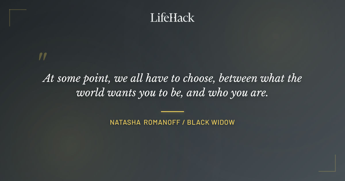 Quote by Natasha Romanoff / Black Widow