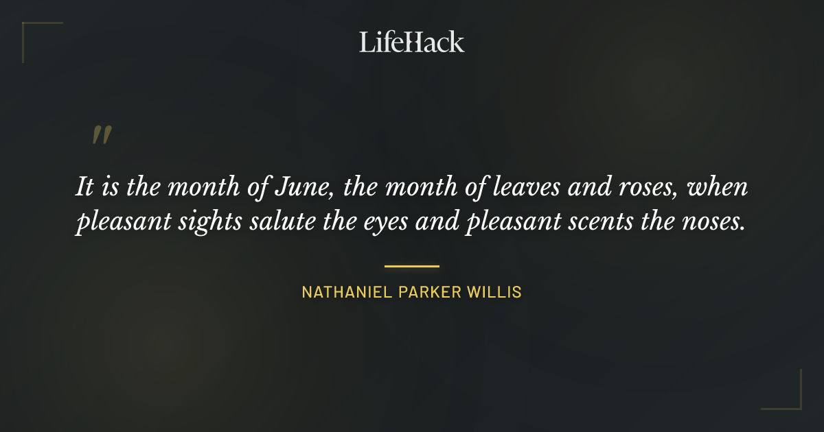 Quote by Nathaniel Parker Willis