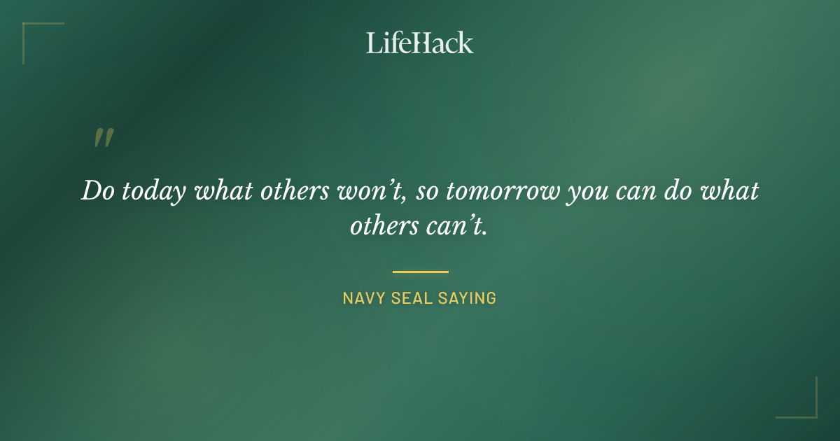 Quote by Navy SEAL saying
