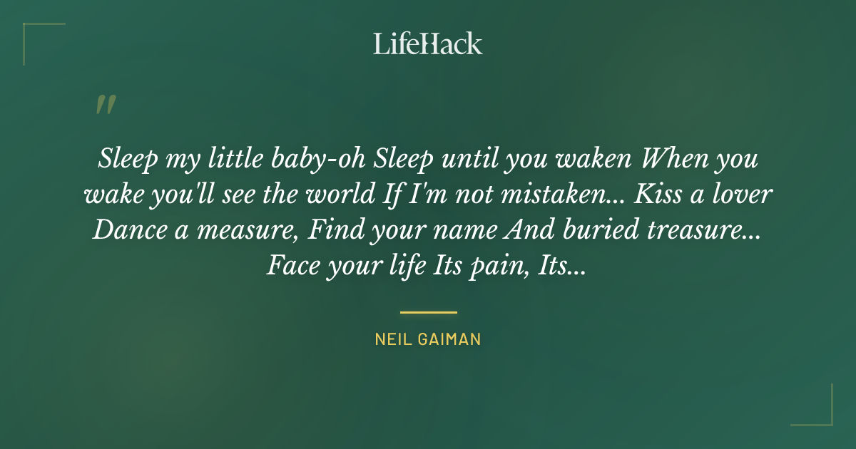 Quote by Neil Gaiman