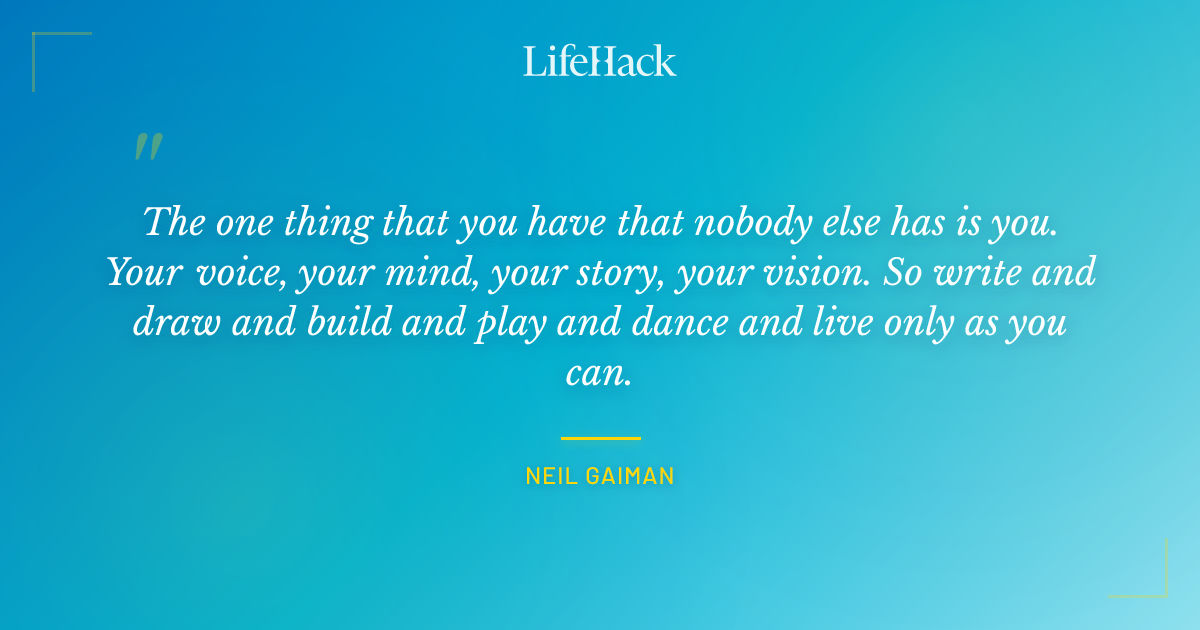 Quote by Neil Gaiman