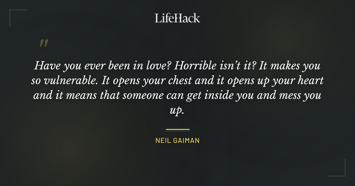 Quote by Neil Gaiman