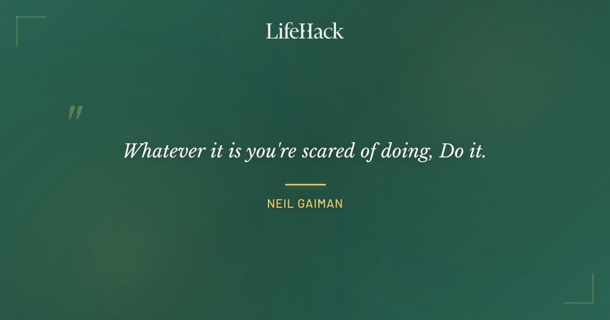 Quote by Neil Gaiman