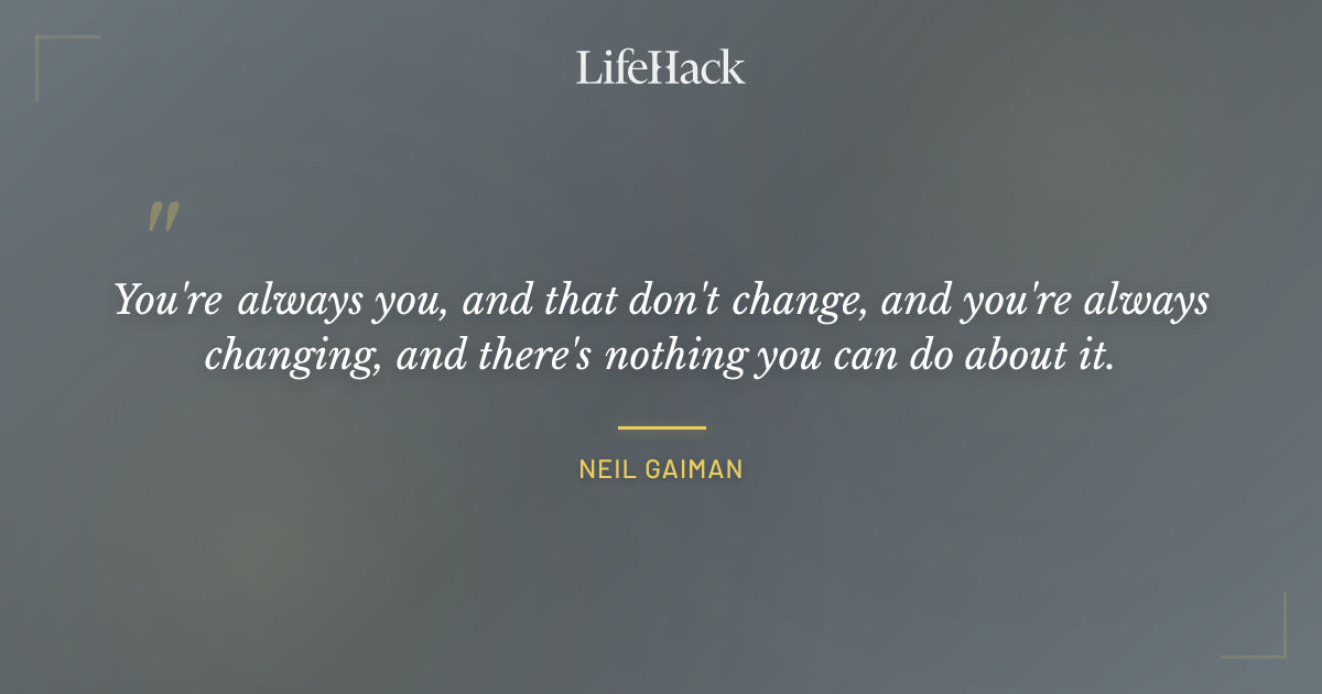 Quote by Neil Gaiman