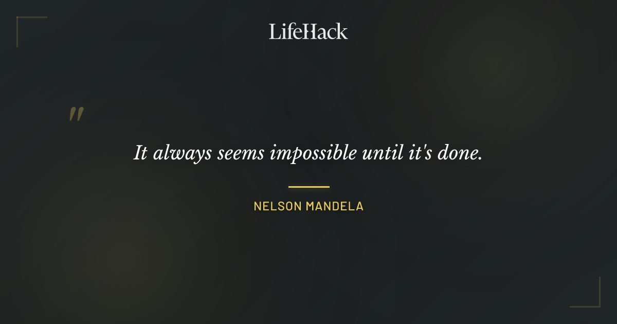 Quote by Nelson Mandela