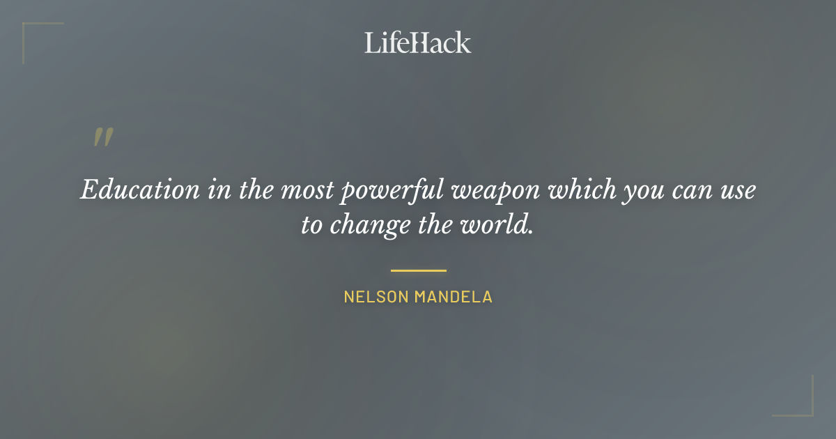 Quote by Nelson Mandela