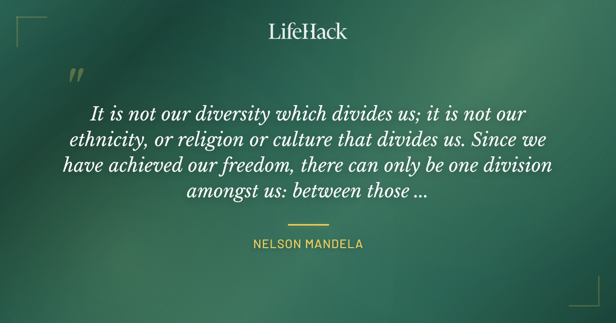 Quote by Nelson Mandela