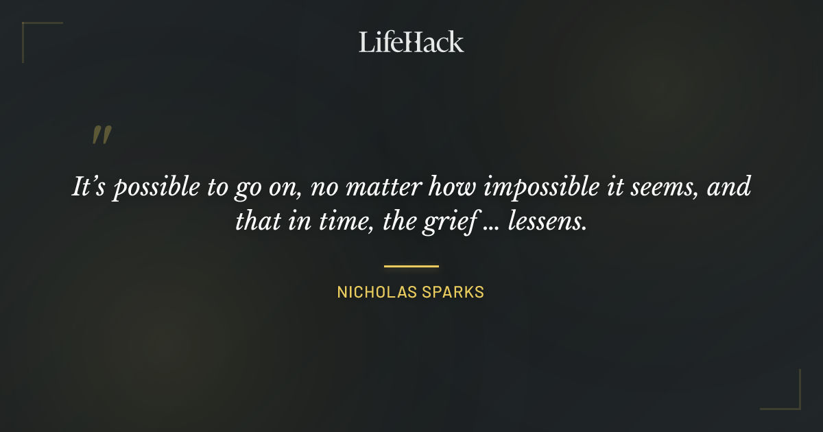 Quote by Nicholas Sparks