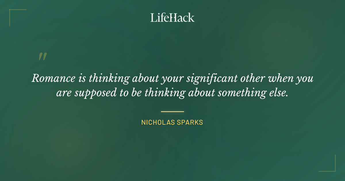 Quote by Nicholas Sparks