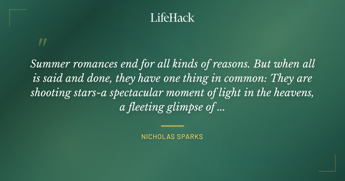Quote by Nicholas Sparks