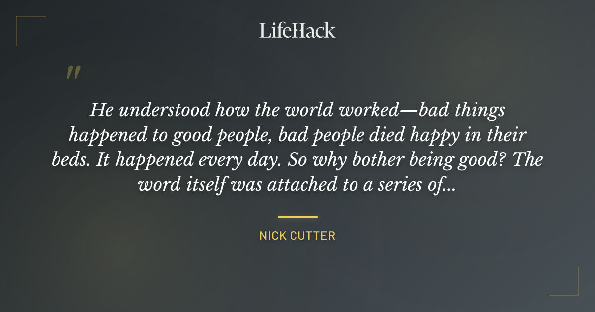 Quote by Nick Cutter