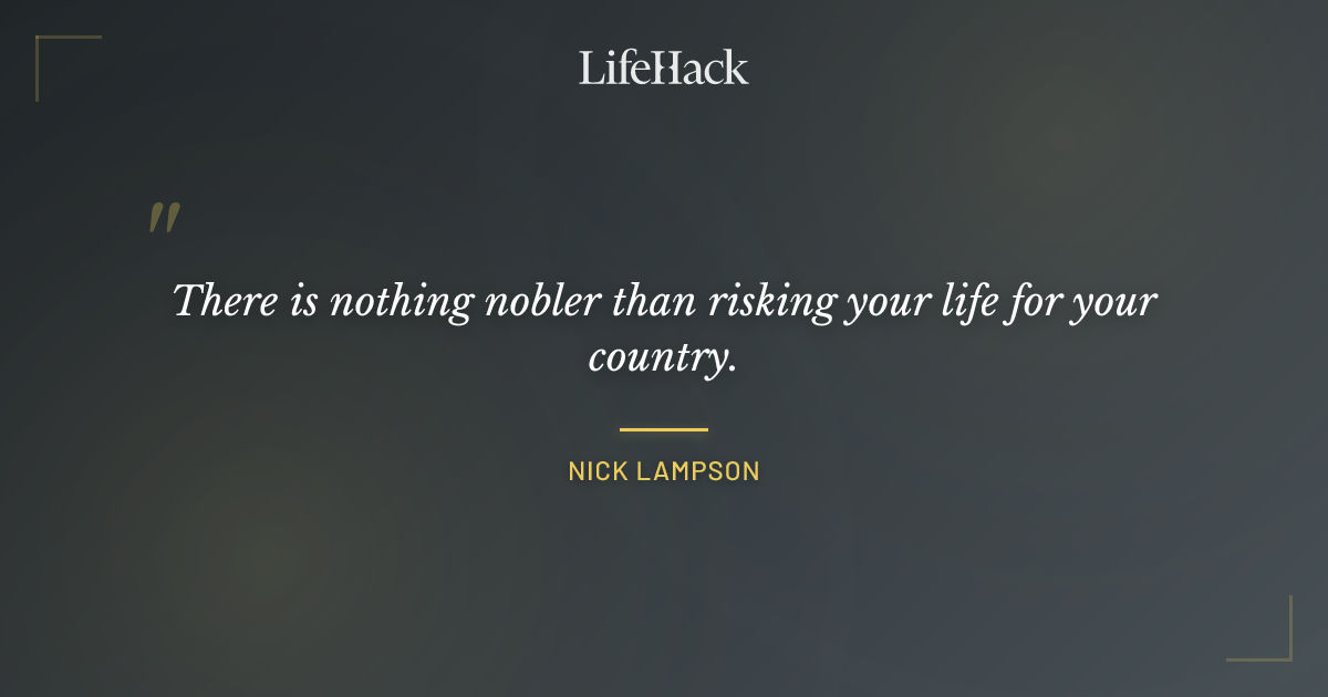 Quote by Nick Lampson