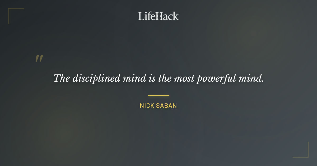 Quote by Nick Saban