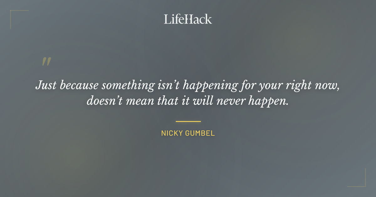 Quote by Nicky Gumbel
