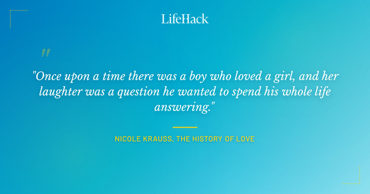 Quote by Nicole Krauss, The History of Love