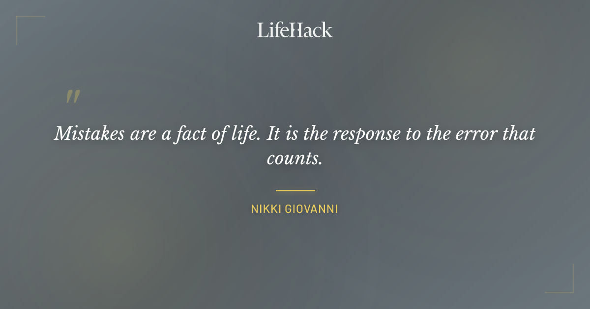 Quote by Nikki Giovanni