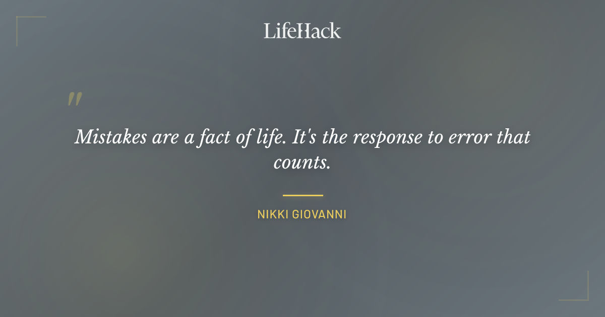 Quote by Nikki Giovanni