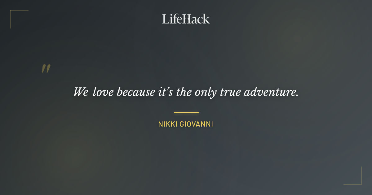 Quote by Nikki Giovanni
