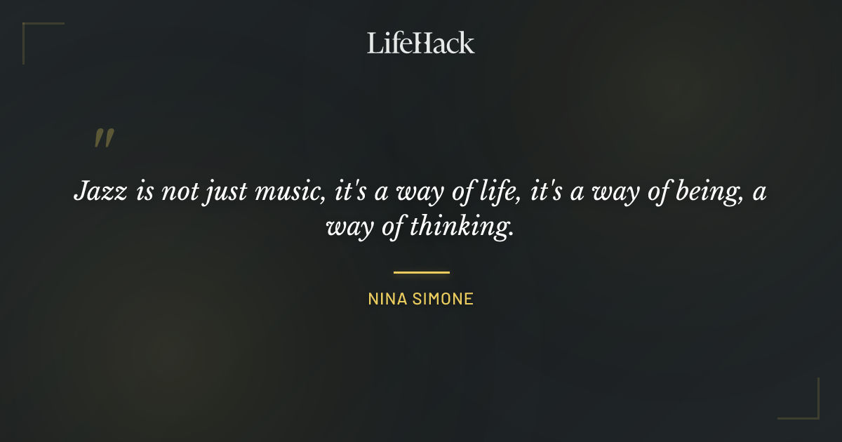 Quote by Nina Simone