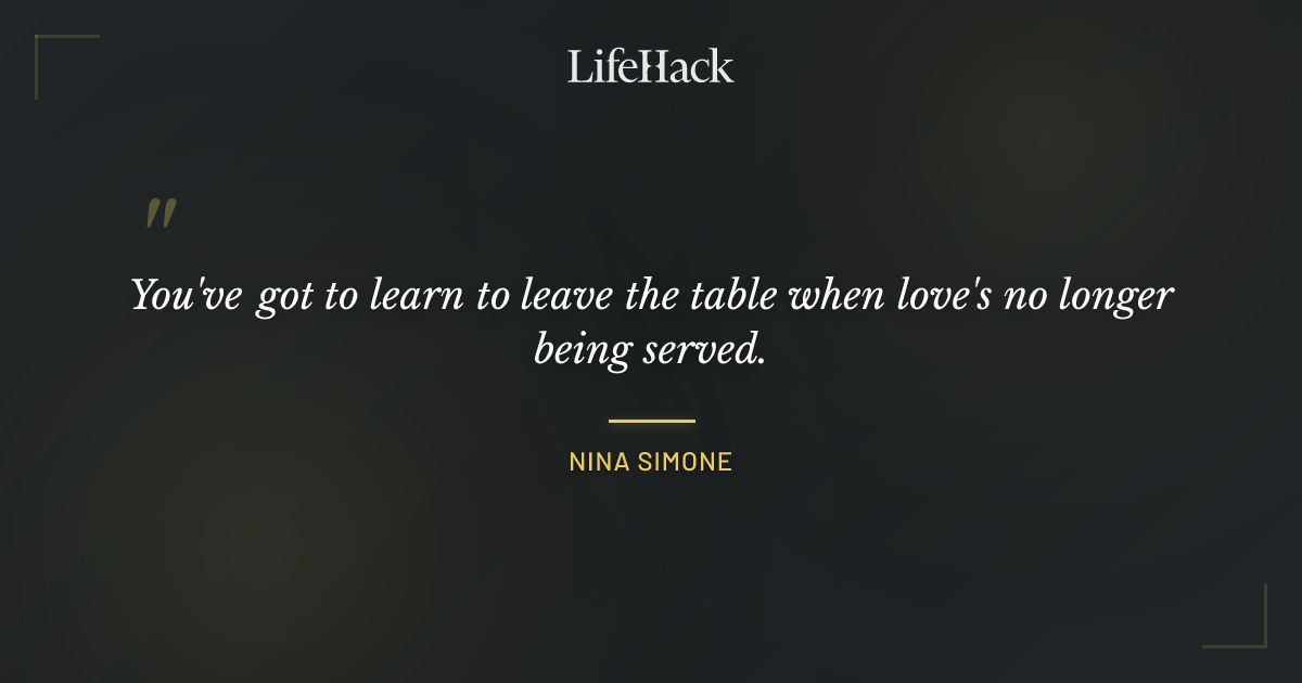 Quote by Nina Simone