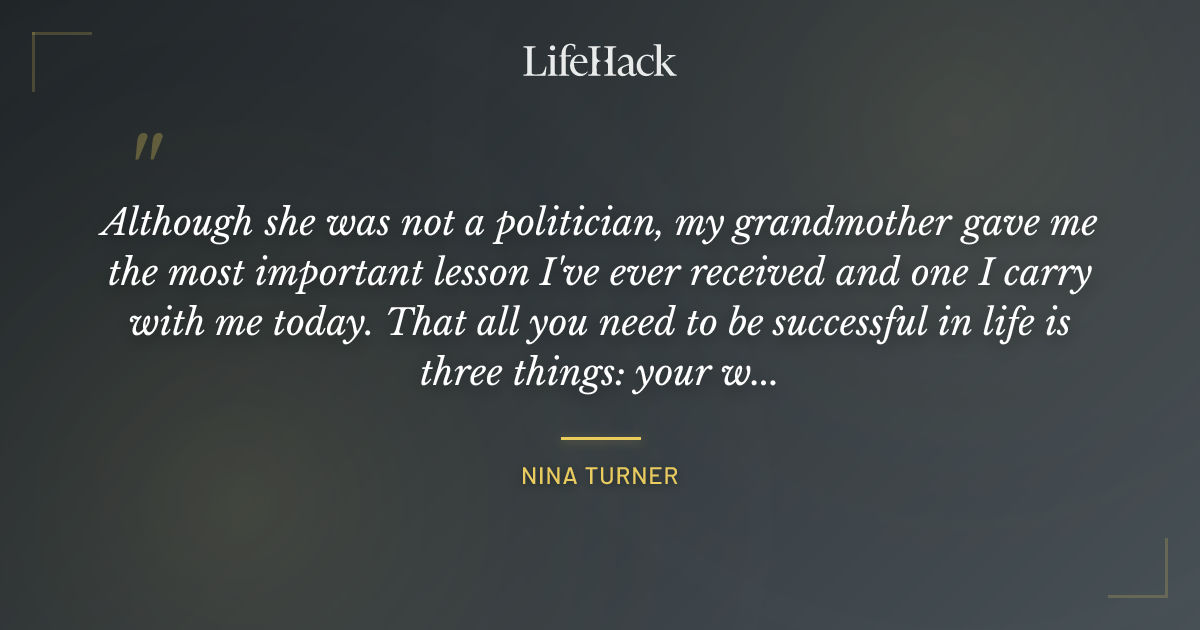 Quote by Nina Turner
