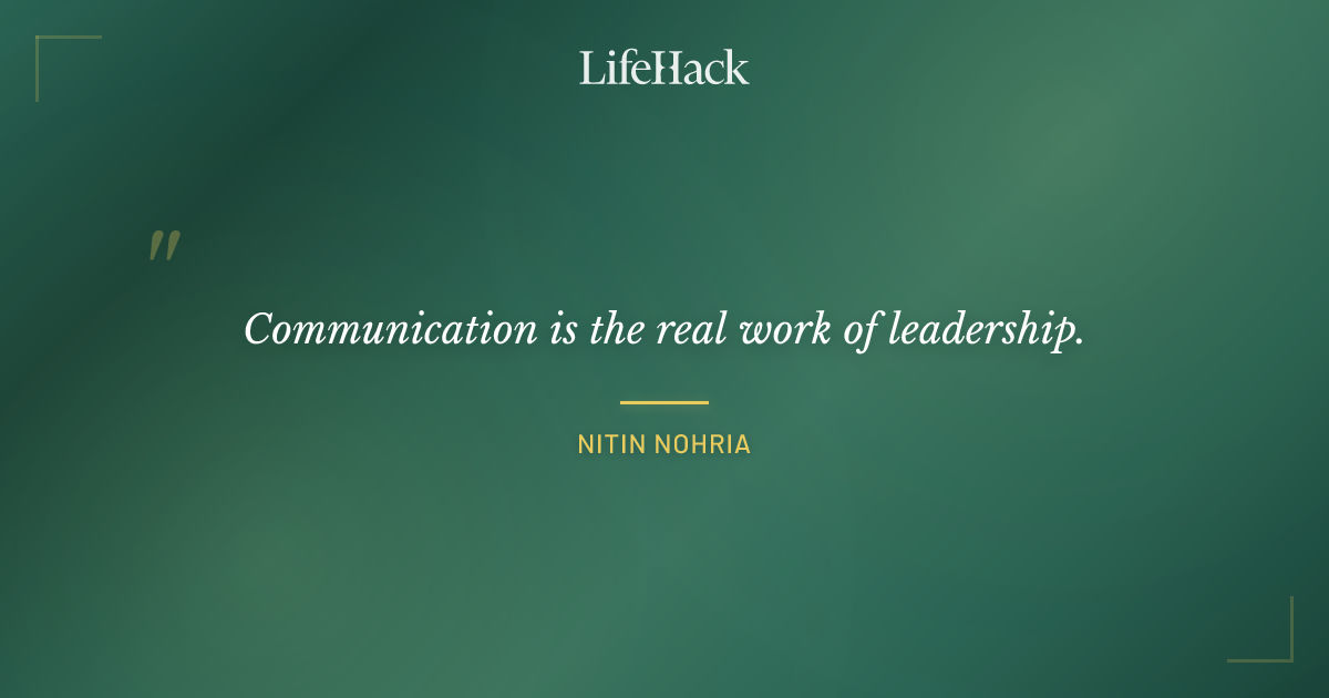 Quote by Nitin Nohria