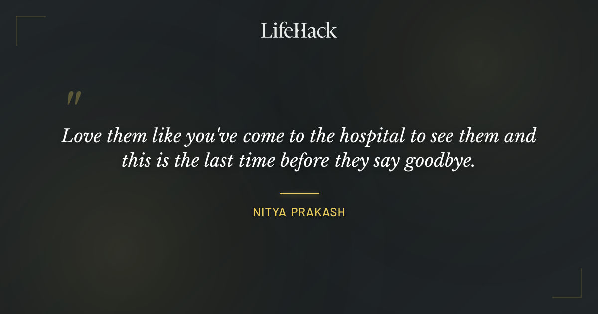 Quote by Nitya Prakash