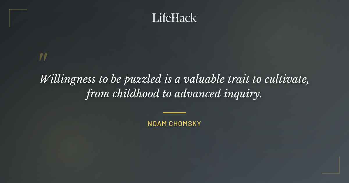 Quote by Noam Chomsky
