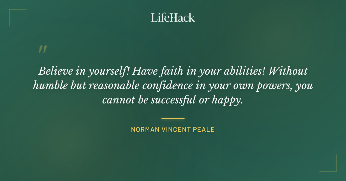 Quote by Norman Vincent Peale