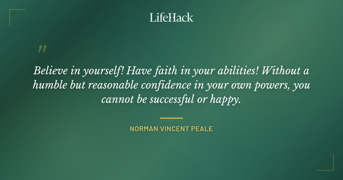 Quote by Norman Vincent Peale