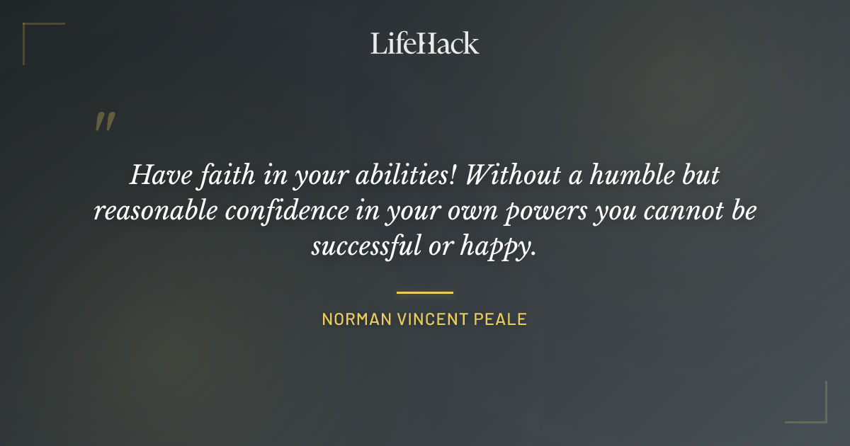 Quote by Norman Vincent Peale