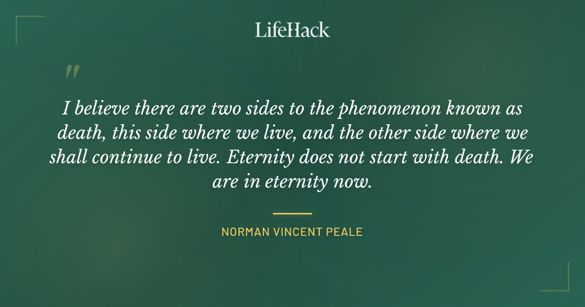 Quote by Norman Vincent Peale