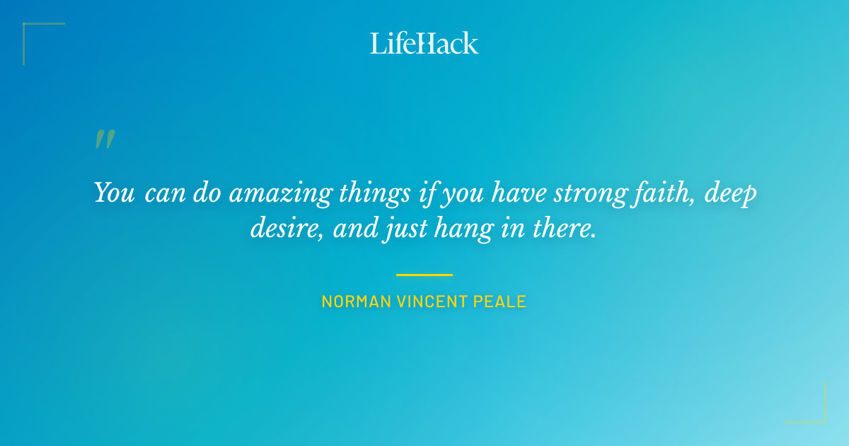 Quote by Norman Vincent Peale