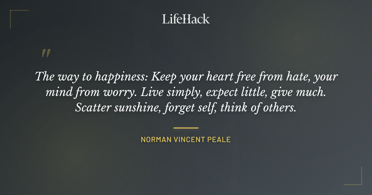 Quote by Norman Vincent Peale