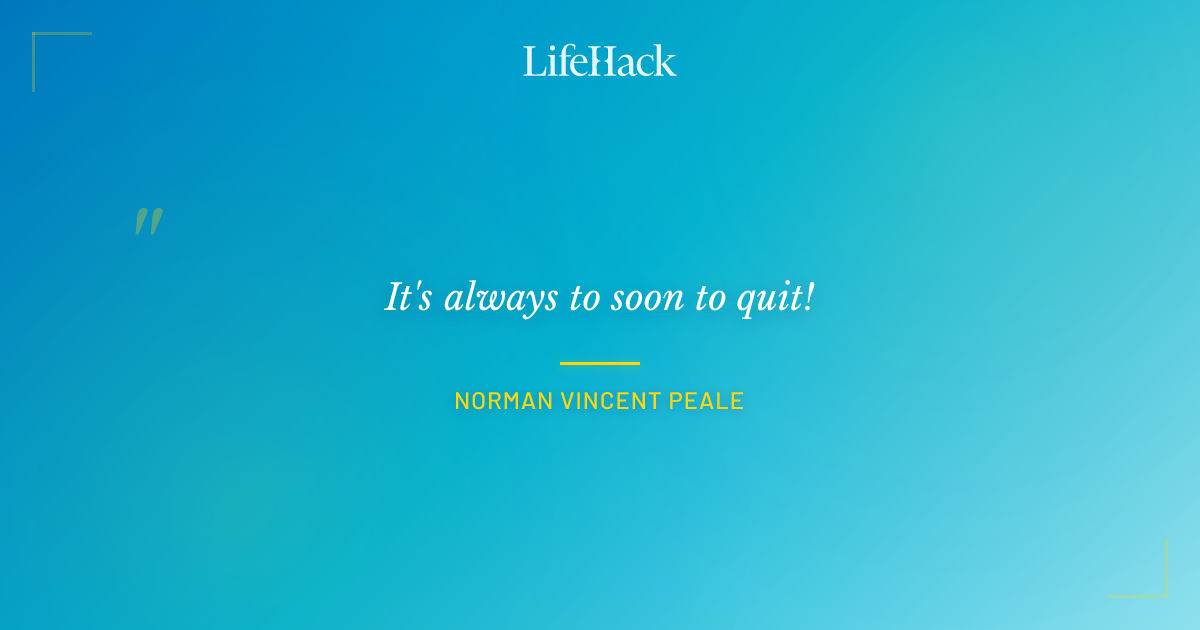 Quote by Norman Vincent Peale