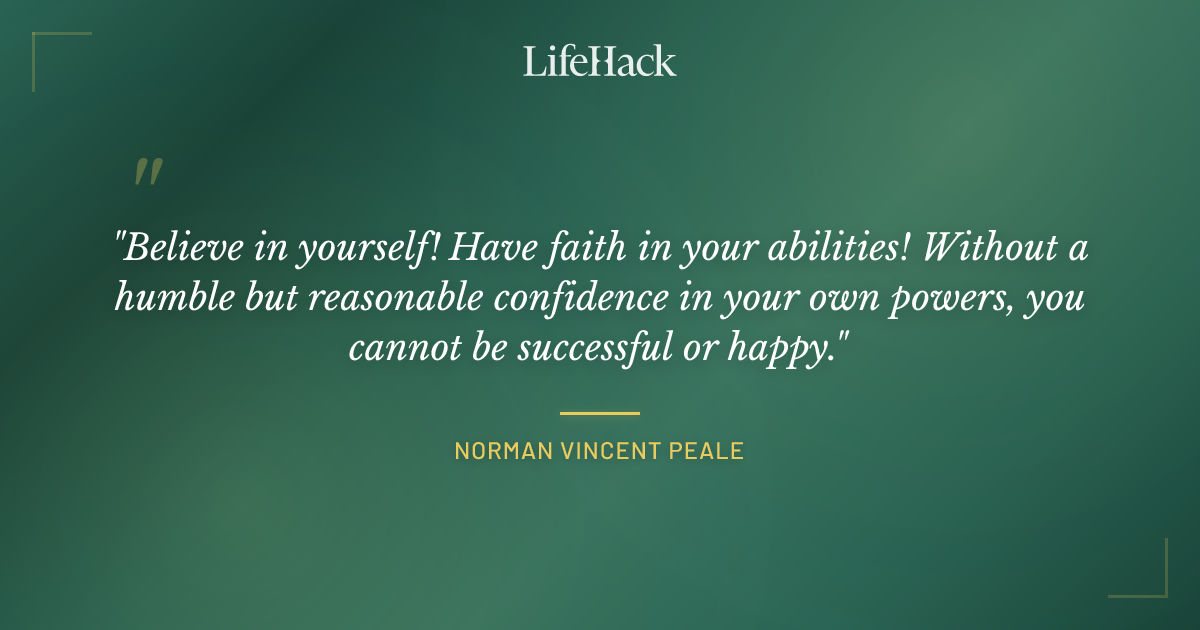 Quote by Norman Vincent Peale