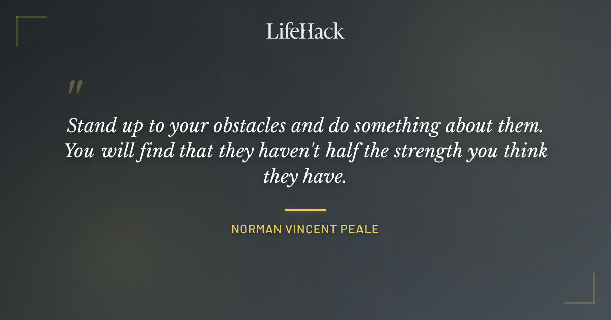 Quote by Norman Vincent Peale