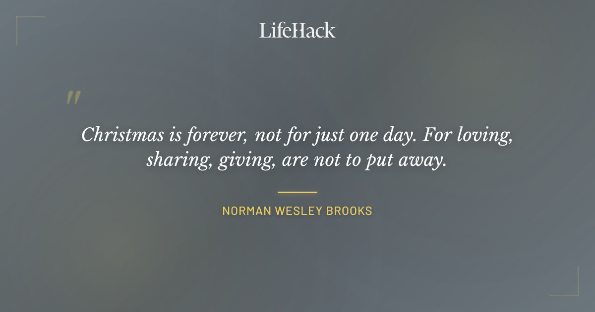 Quote by Norman Wesley Brooks
