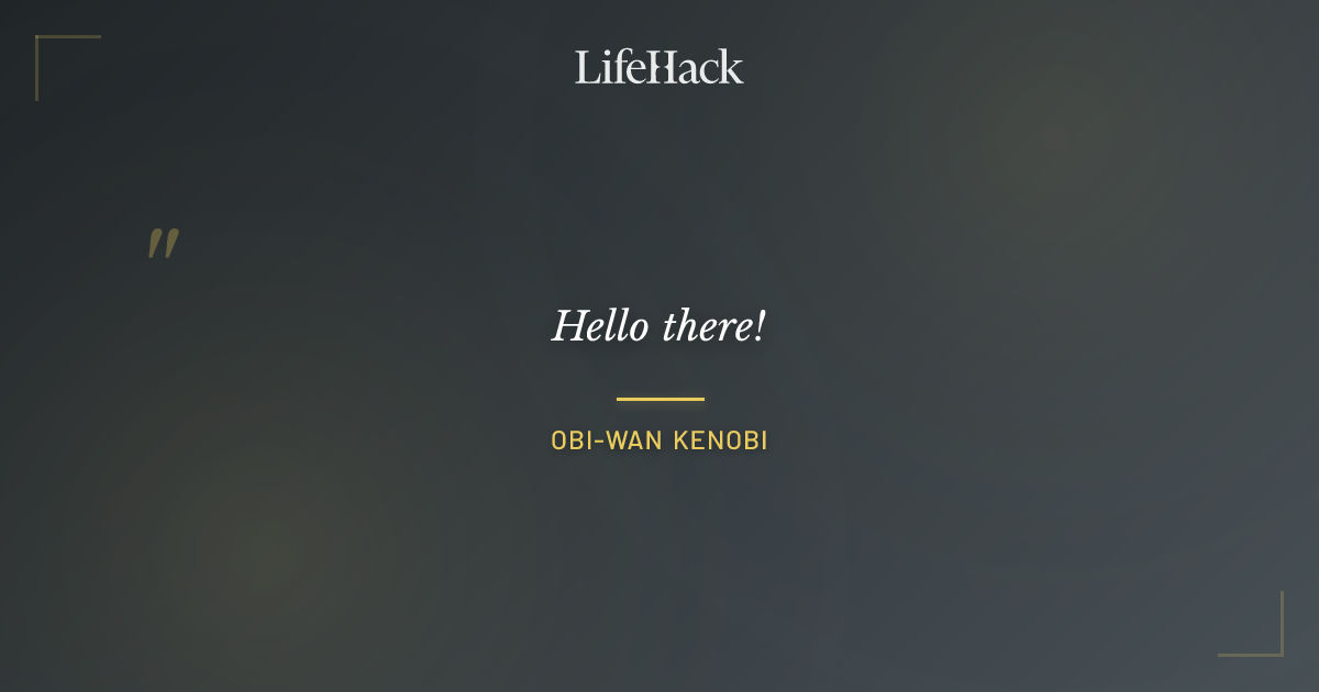 Quote by Obi-Wan Kenobi