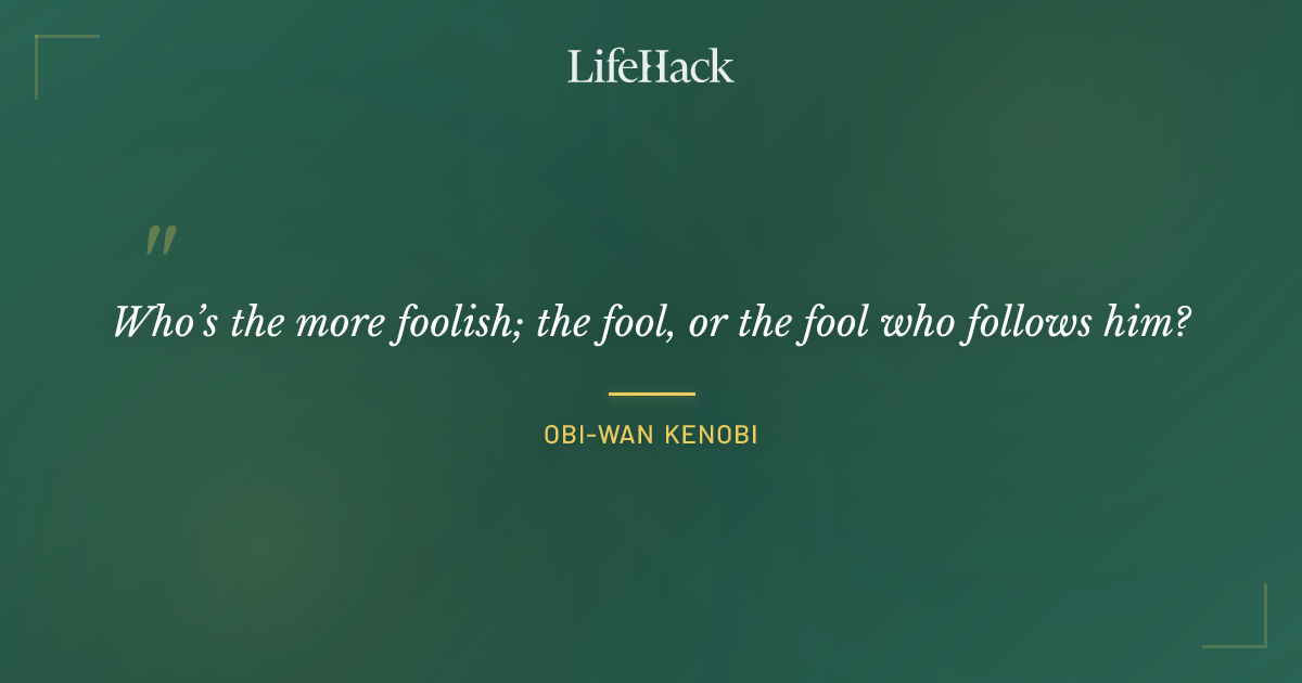 Quote by Obi-Wan Kenobi