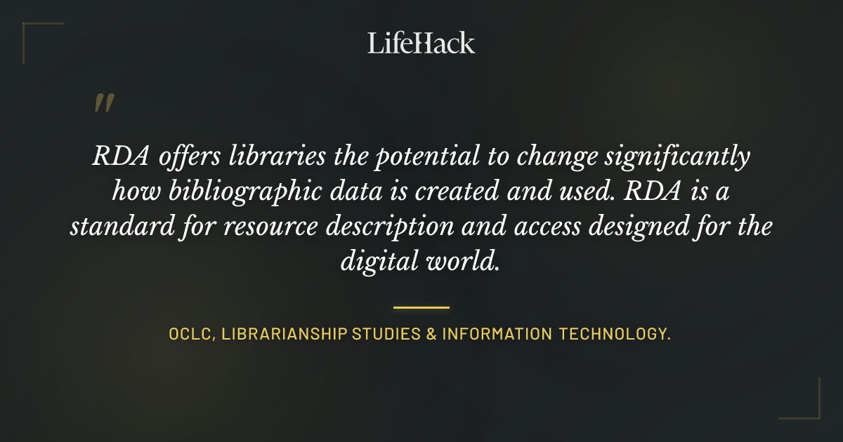 Quote by OCLC, Librarianship Studies & Information Technology.