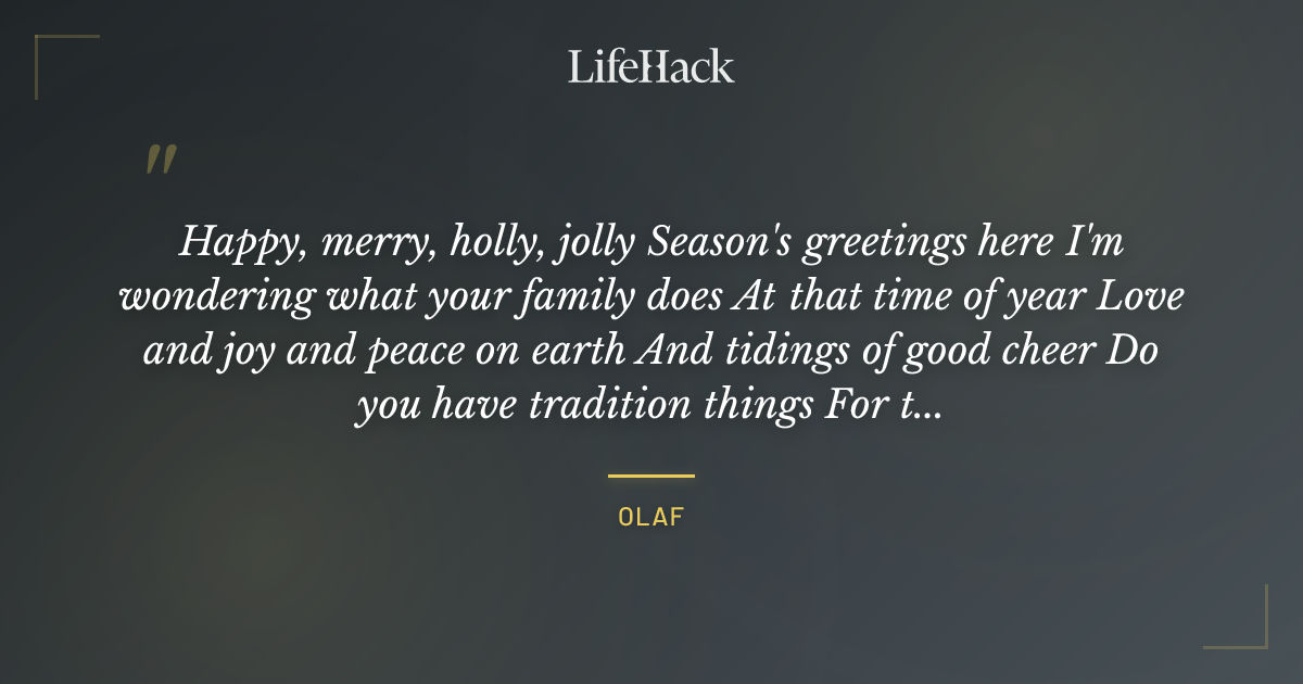 Quote by Olaf