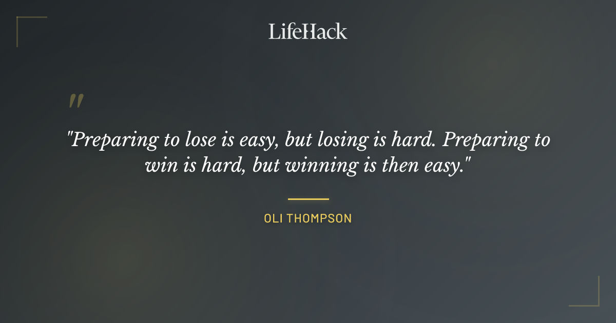 Quote by Oli Thompson