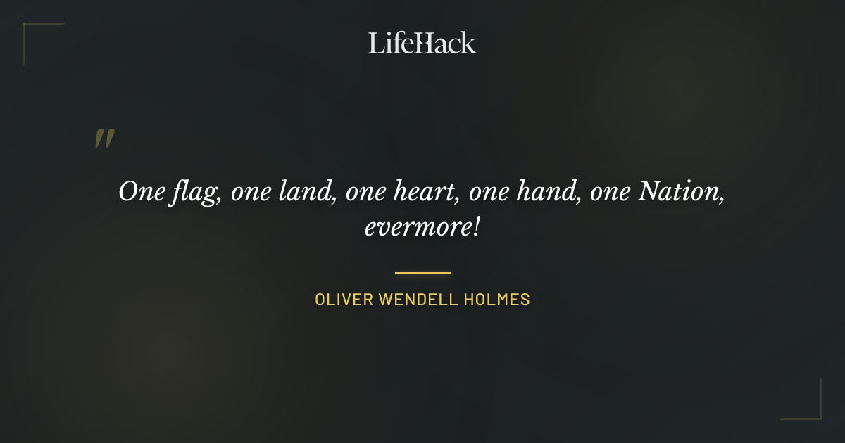 Quote by Oliver Wendell Holmes