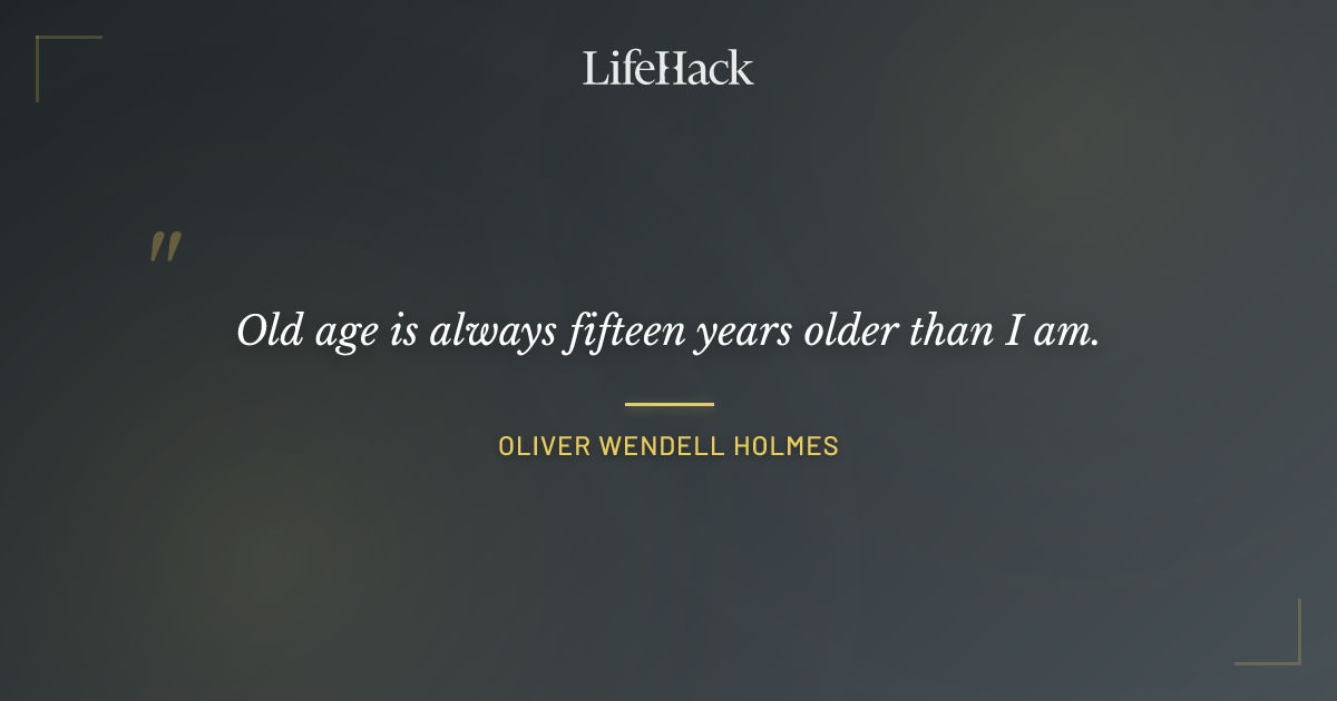 Quote by Oliver Wendell Holmes