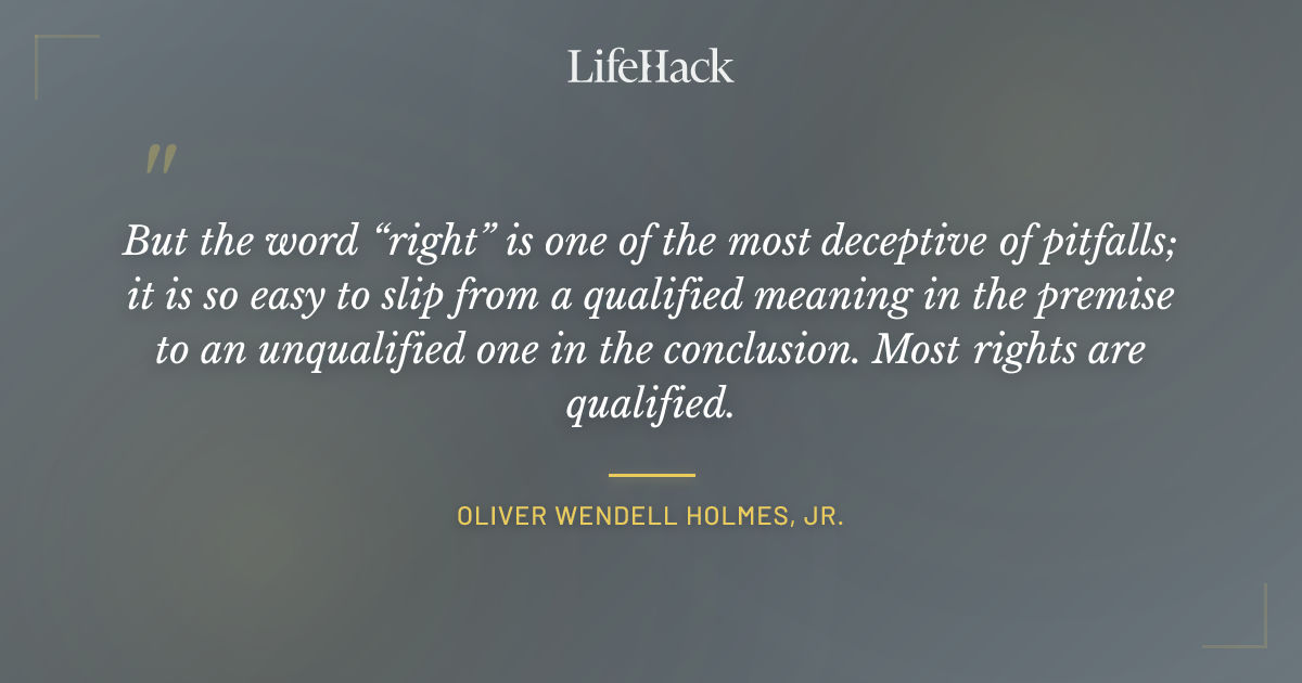 Quote by Oliver Wendell Holmes, Jr.